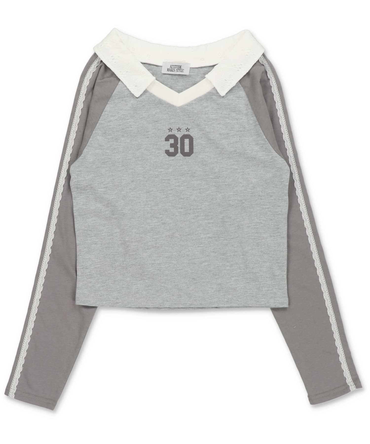 グレーxチャコール