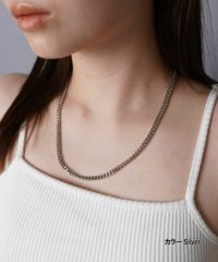 シルバー925 ロープチェーン ネックレス 50cm 22K gp gold