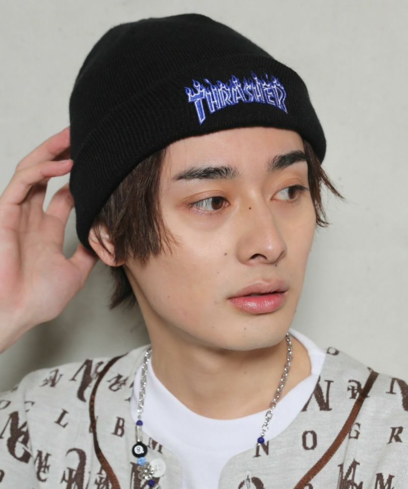 THRASHER/スラッシャー】ファイヤーロゴニット帽 | SPINNS WEB STORE