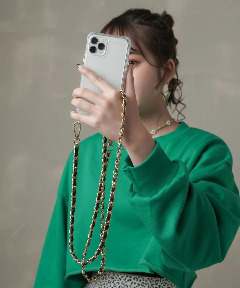 63%OFF】選べるスマホショルダー/付け替え用ストラップ/ゴールド