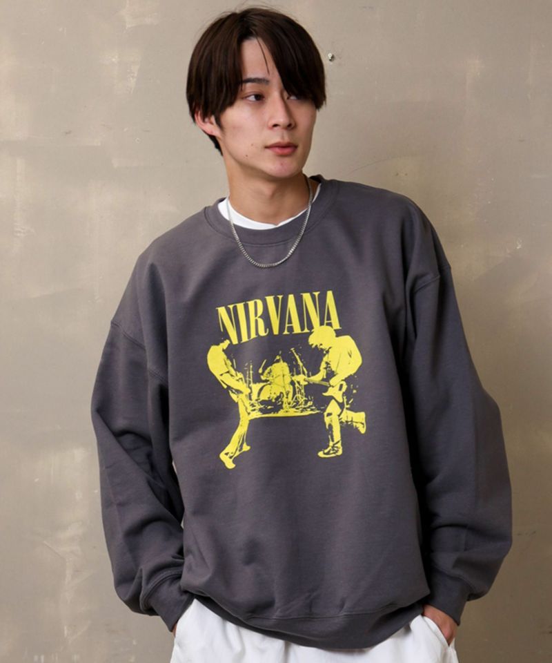 84%OFF】【NIRVANA/ニルヴァーナ】ロゴスウェット | SPINNS WEB STORE