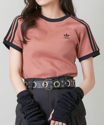 adidas/アディダス】スリーストライプススリム半袖Tシャツ | SPINNS