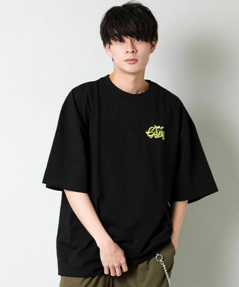 85%OFF】【さりげなストリート】ワンポイントロゴTシャツ/GANG