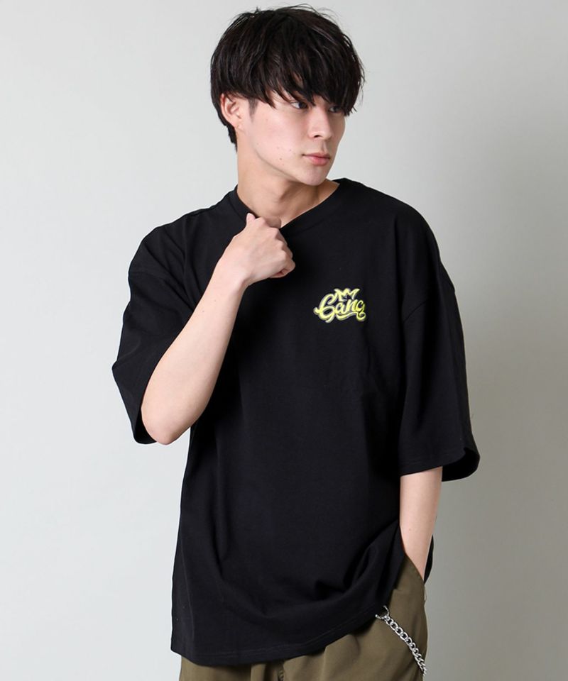 85%OFF】【さりげなストリート】ワンポイントロゴTシャツ/GANG