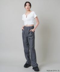 韓国っぽにマスト!!】スラックスパンツ/ピンストライプ | SPINNS WEB 