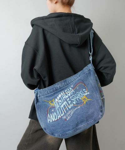 topologie コラボ デニム ショルダーバッグ 新品 topologie トポロジー ショルダーバッグ 大容量 トポロジー