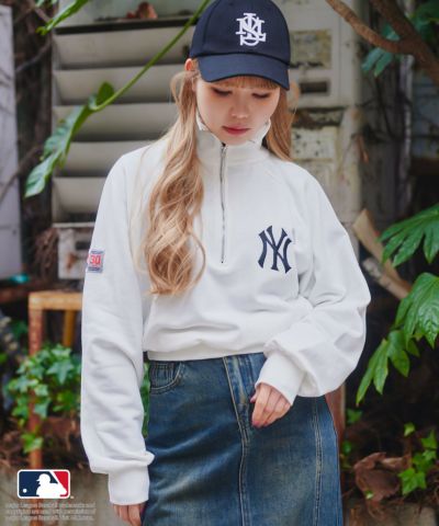 10%OFF】【MLB/メジャーリーグベースボール】ショート丈ジップパーカー